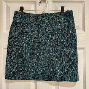 Ann Taylor Loft Tweed Mini Skirt